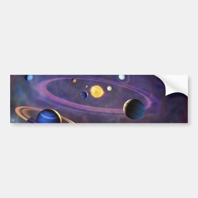 Solar System Bumper Sticker (Front)