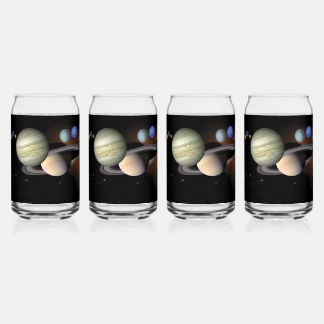 Solar System Can Glass (Back)