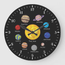 Solar system cartoon drawing planets outerspace 