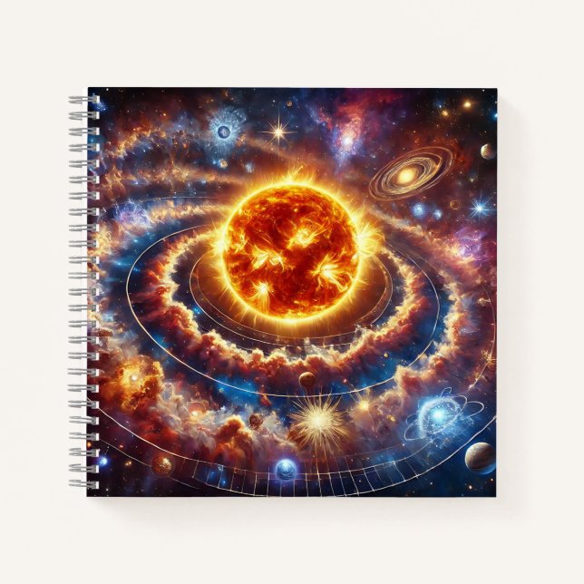 Solar System & Cosmic Exploration Notebook (Front)
