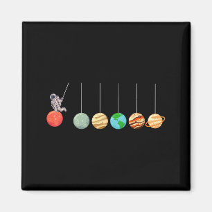 Solar System Cradle Funny Astrophysicist Space Magnet