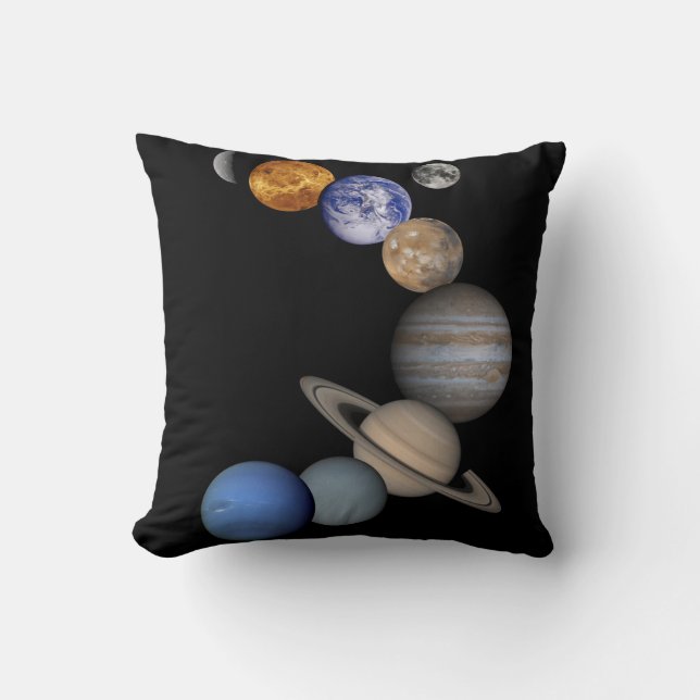 Solar system cushion for your sofa or bed. (Front)