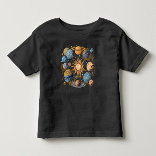 Solar System Graphic Design Toddler T-Shirt