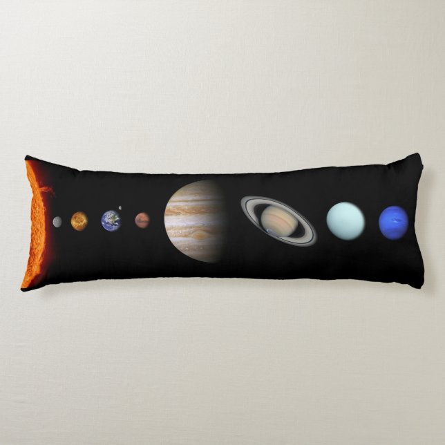 Solar System Inline Outer Space Body Pillow (Front)
