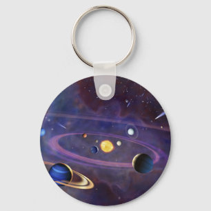 Solar System Key Ring