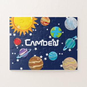 Solar System Kid's Personalised Jigsaw Puzzle