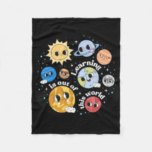 Solar System Learning Is Out Of This World Science Fleece Blanket