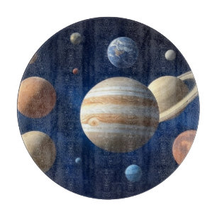 Solar System Montage Cutting Board