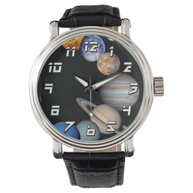 Solar System Montage JPL Planet Photos Watch (Front)