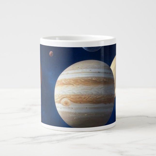 Solar System Montage Large Coffee Mug (Front)
