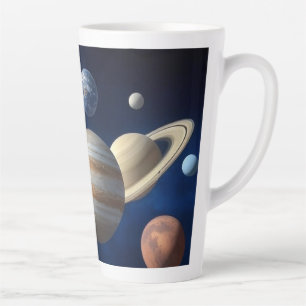 Solar System Montage Latte Mug