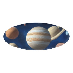 Solar System Montage Name Tag