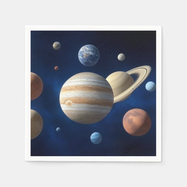 Solar System Montage Napkin (Front)