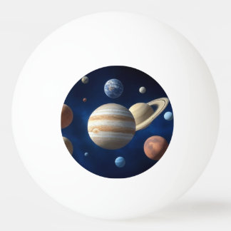 Solar System Montage Ping Pong Ball