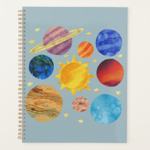 Solar System Notebook Space Planets Educational Planner