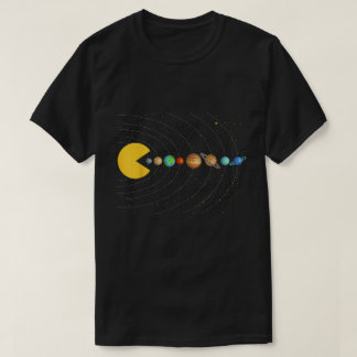 Solar System Pacman | Space Gaming Graphic T-Shirt