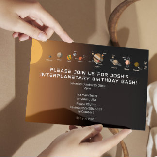 Solar System Party Invitation