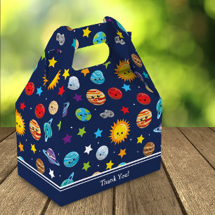 Solar System Pattern for Kids Birthday Thank You Favour Box