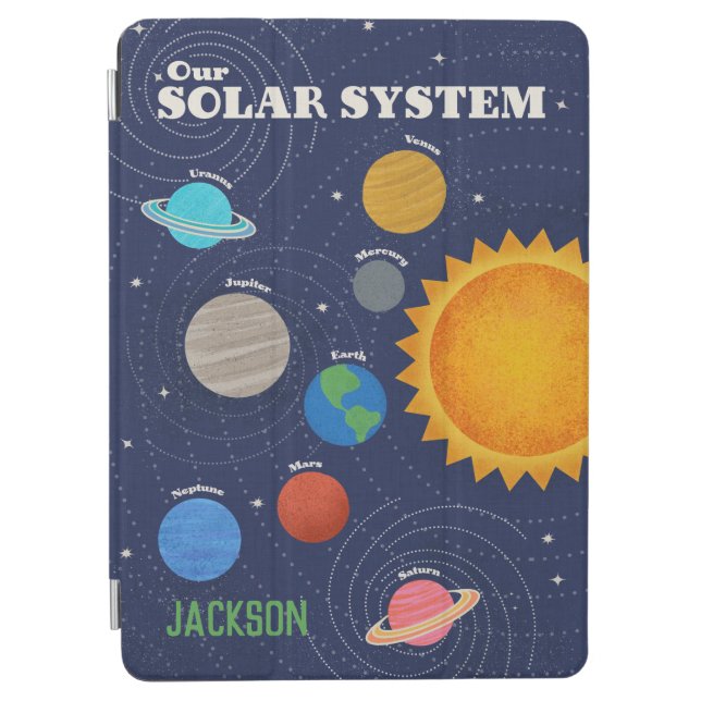Solar System Personalised iPad Air Cover (Front)