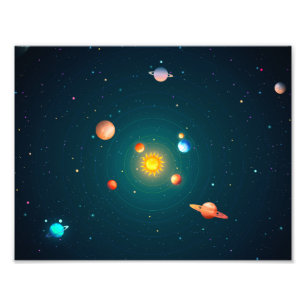 Solar System Photo Print