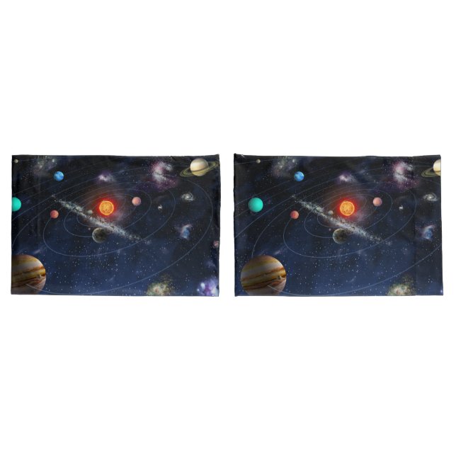 Solar System Pillow Cases (Back-Set)