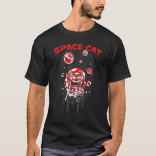 Solar System Planet Astronaut Space Cat T-Shirt