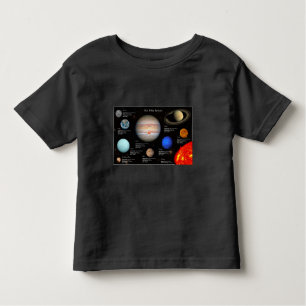 Solar System Planet Infographic Hi-Res Photo Toddler T-Shirt