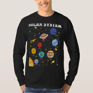 Solar System Planet Science Astronomy Space Matchi T-Shirt