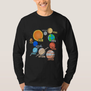 Solar System Planets And Space Scientific T-Shirt