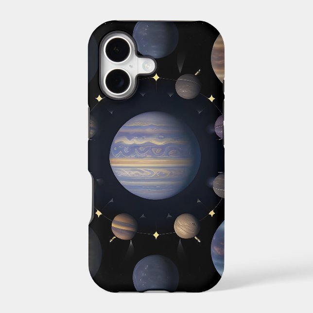 Solar System Planets Arranged in Space (Back)