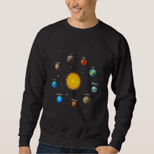 Solar System Planets Astrology & Space Science Lov Sweatshirt