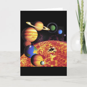Solar System Planets Card
