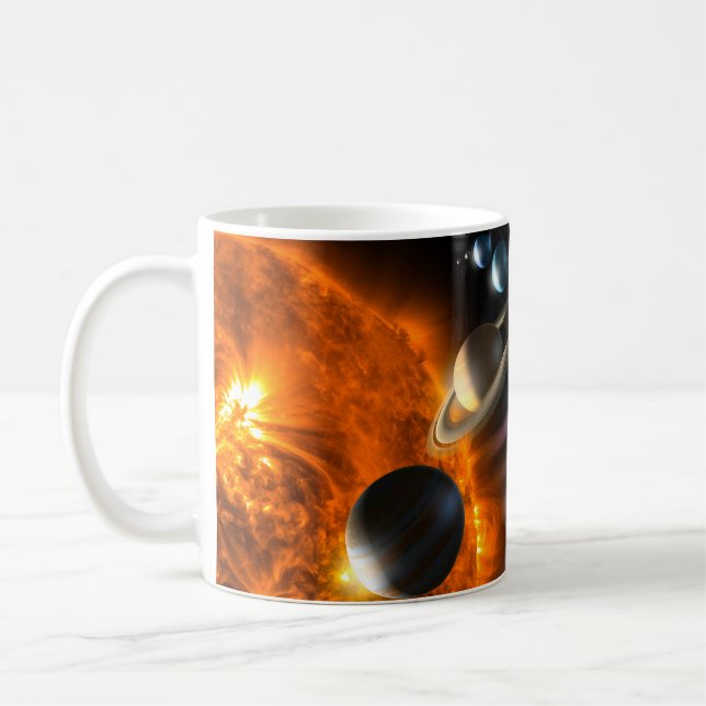 Solar System Planets Coffee Mug (Left)