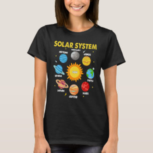 Solar System Planets For Kids Solar System Space S T-Shirt