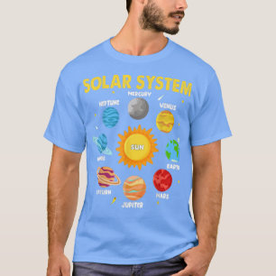 Solar System Planets For Kids Solar System Space S T-Shirt