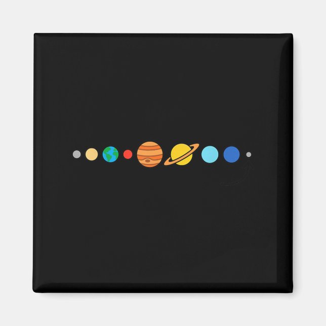 Solar System Planets Galaxy Astronomy Stargazer Magnet (Front)