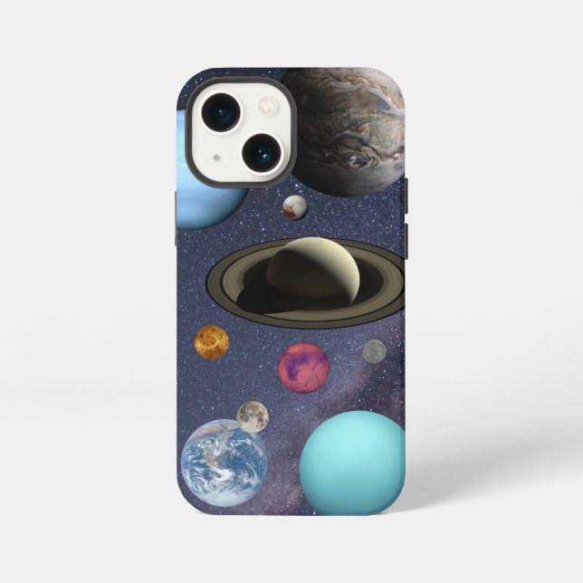 Solar system planets iPhone case (Back)