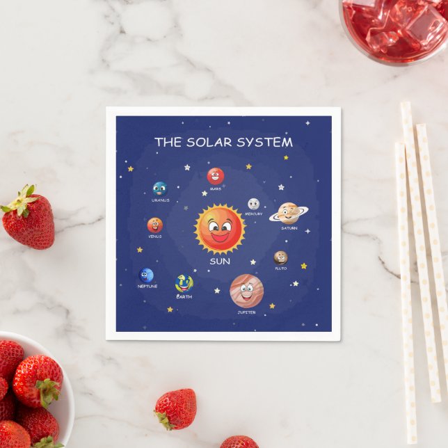 Solar System Planets Napkin (Insitu)