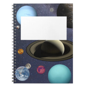 Solar system planets notebook