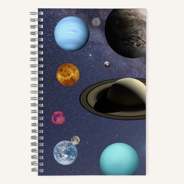 Solar system planets notebook (Front)