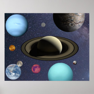 Solar system planets poster
