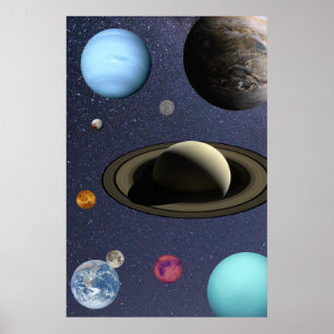 Solar system planets poster
