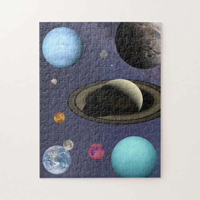 Solar system planets Puzzle (Vertical)