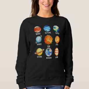 Solar System Planets Science Earth Mercury Venus E Sweatshirt