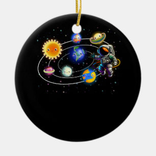Solar System Planets Science Space Astronaut Unive Ceramic Ornament