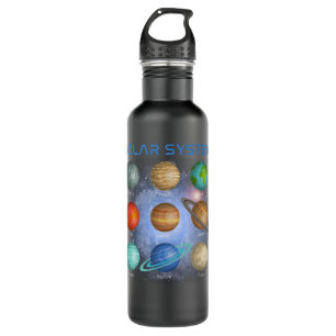 Solar System Planets Science Space Boys Girls Astr 710 Ml Water Bottle