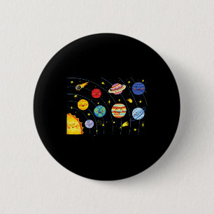 Solar System Planets Science Space Boys Girls Stem 6 Cm Round Badge