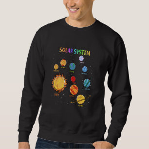 Solar System Planets Science Space Planets Boys Gi Sweatshirt