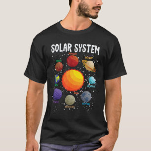 Solar System Planets Science Space Planets Names S T-Shirt