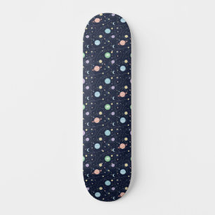 Solar System Planets Seamless Pattern Skateboard